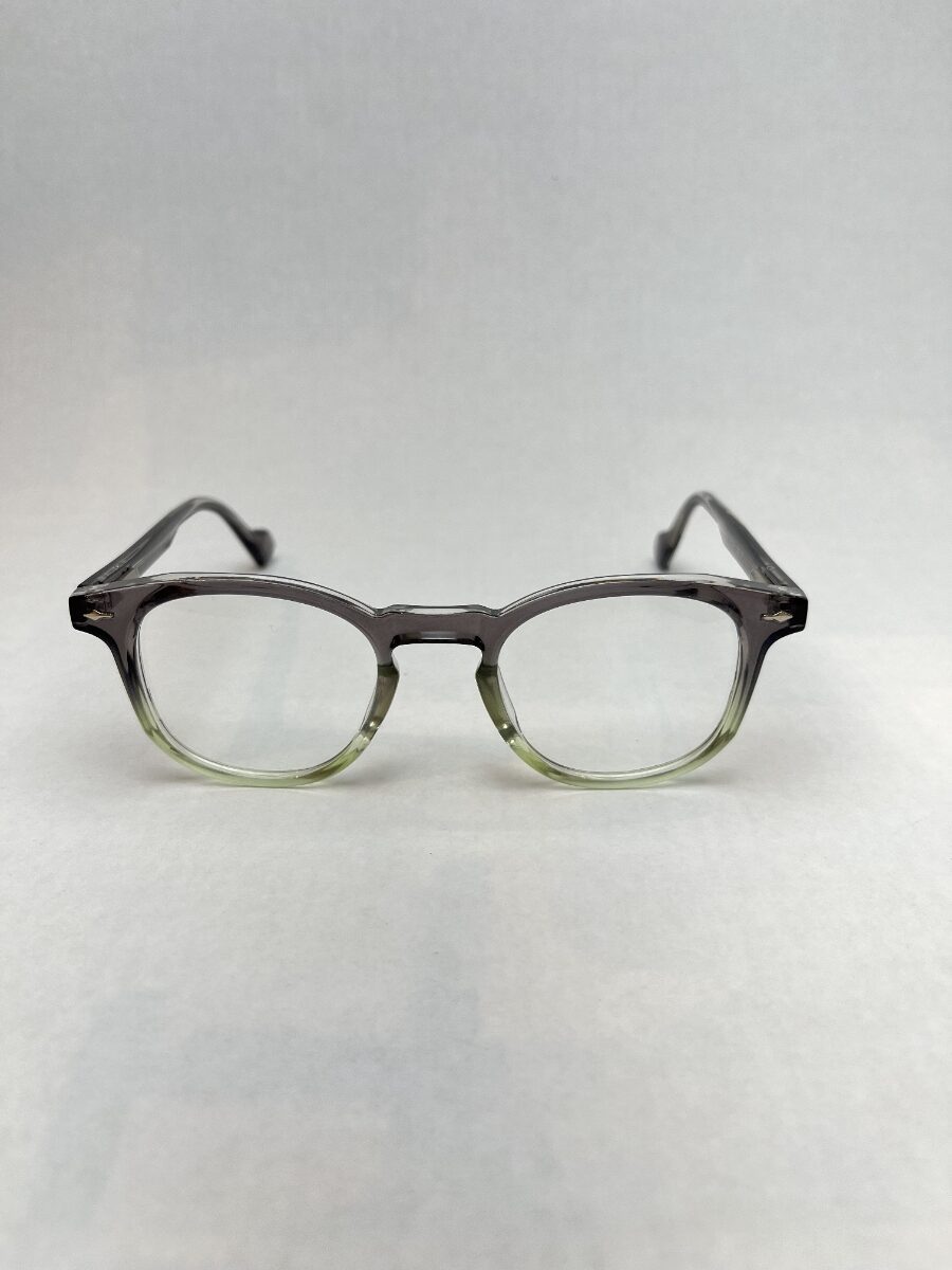 Acetato Bicolor Cinza e Verde Oval